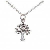 Sterling Silver Dainty Tree Necklace