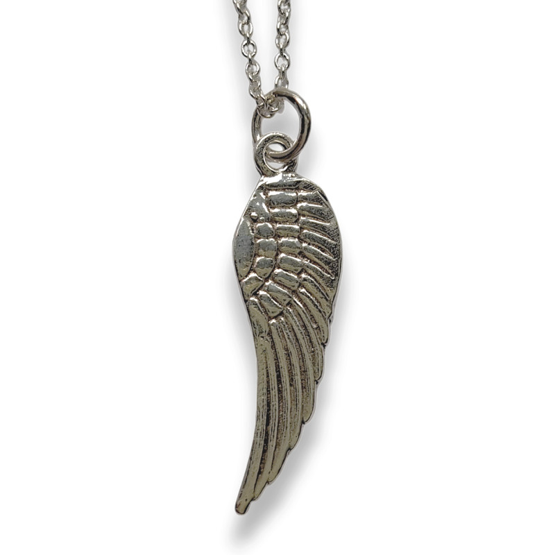 Sterling Silver Angel Wing Pendant Necklace Sterling Silver Angel Wing Pendant Necklace