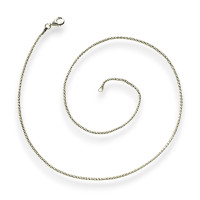 Italian Sterling Silver Pop Corn Chain 16"
