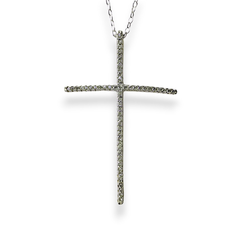 Large Cross Sterling Silver Necklace Large Cross Sterling Silver Necklace