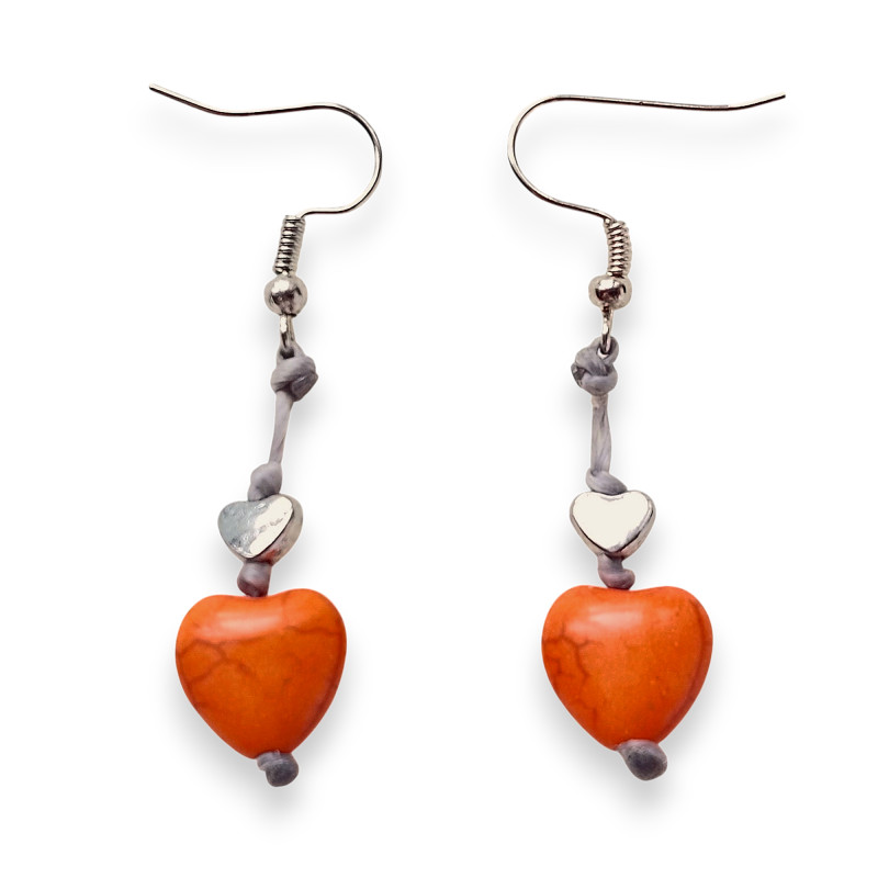 Suzie Blue Puff Heart Silver Knotted Cotton Drop Earrings Suzie Blue Puff Heart Silver Knotted Cotton Drop Earrings