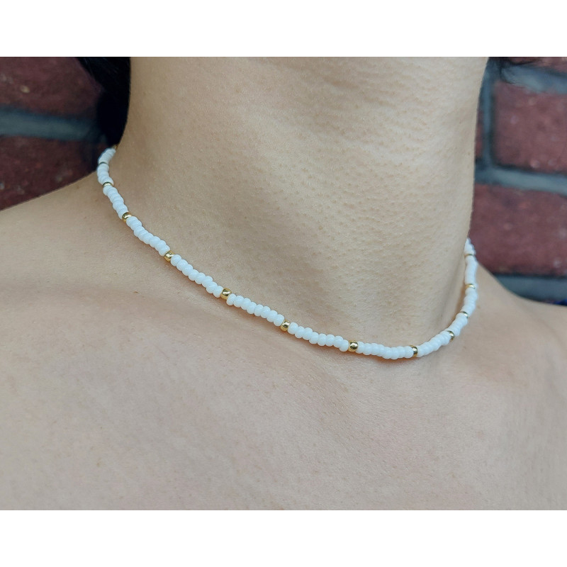 Beaded Necklace 3mm Beaded Necklace 3mm