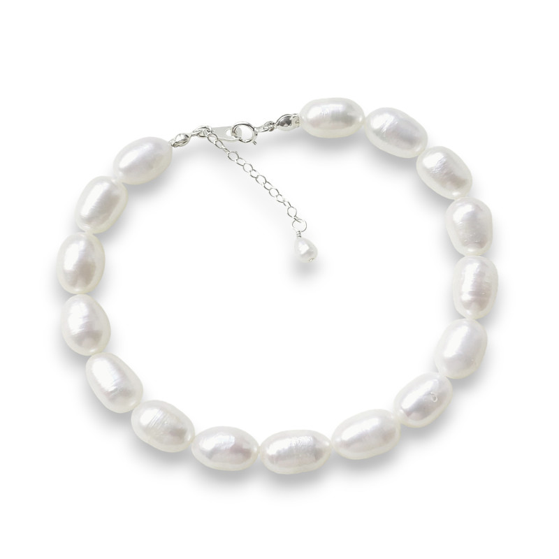 Pearl Bracelet with Silver Clasp Pearl Bracelet with Silver Clasp