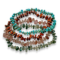 Gemstones Chip Bead Stretch Bracelet