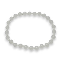 White Jade Bracelet 6mm