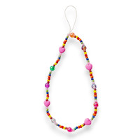 Pink Hearts Phone Chain