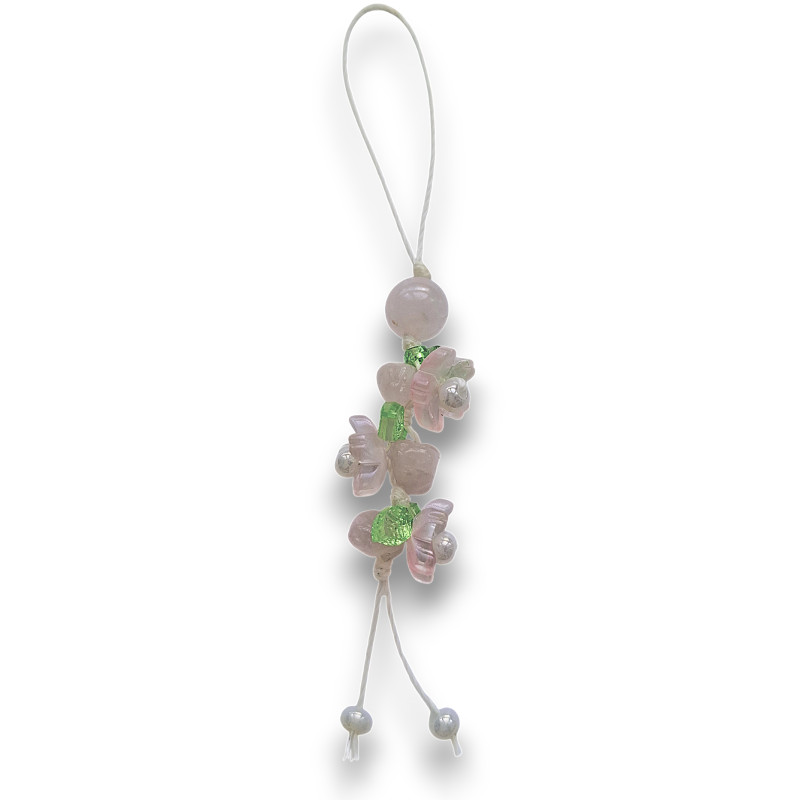 Rose Pink Quartz Charm Rose Pink Quartz Charm