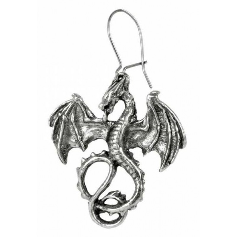 Wyverex Dragon Alchemy Gothic Single Drop Earring Wyverex Dragon Alchemy Gothic Single Drop Earring