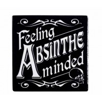 "Feeling Absinthe Minded" Gothic Ceramic Coaster