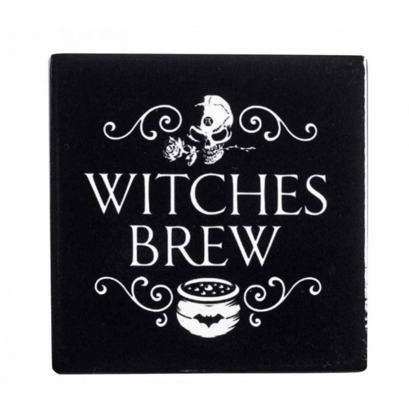 "Witches Brew" Goth Ceramic Coaster "Witches Brew" Goth Ceramic Coaster
