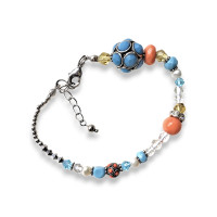 Boho Turquoise Beaded Bracelet