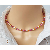 Beaded Chain Choker Necklace 5mm