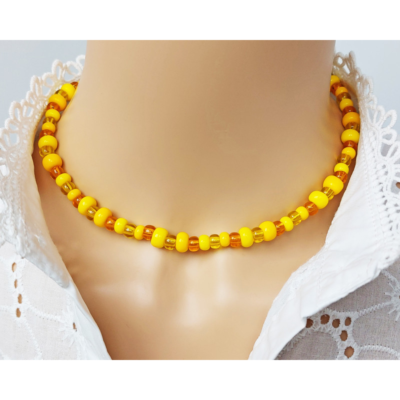 Beaded Chain Choker Necklace 8mm Beaded Chain Choker Necklace 8mm