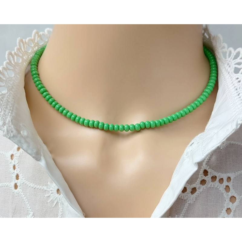 Beaded Chain Choker Necklace Beaded Chain Choker Necklace