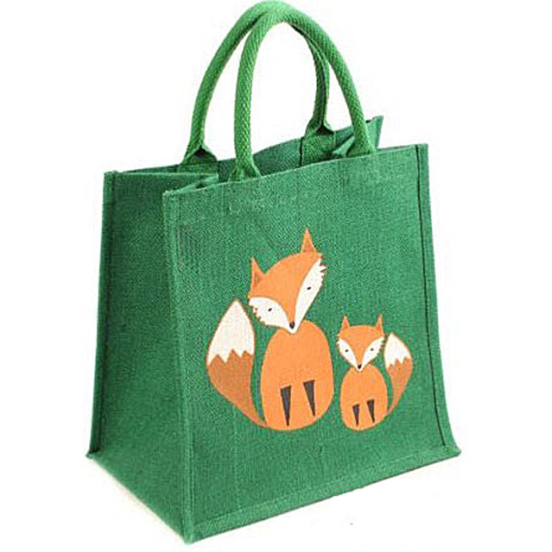 Jute Bag - Foxes Jute Bag - Foxes