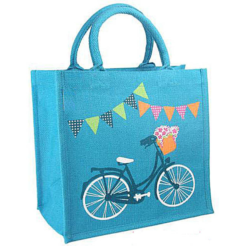 Jute Bag - Bicycle Jute Bag - Bicycle