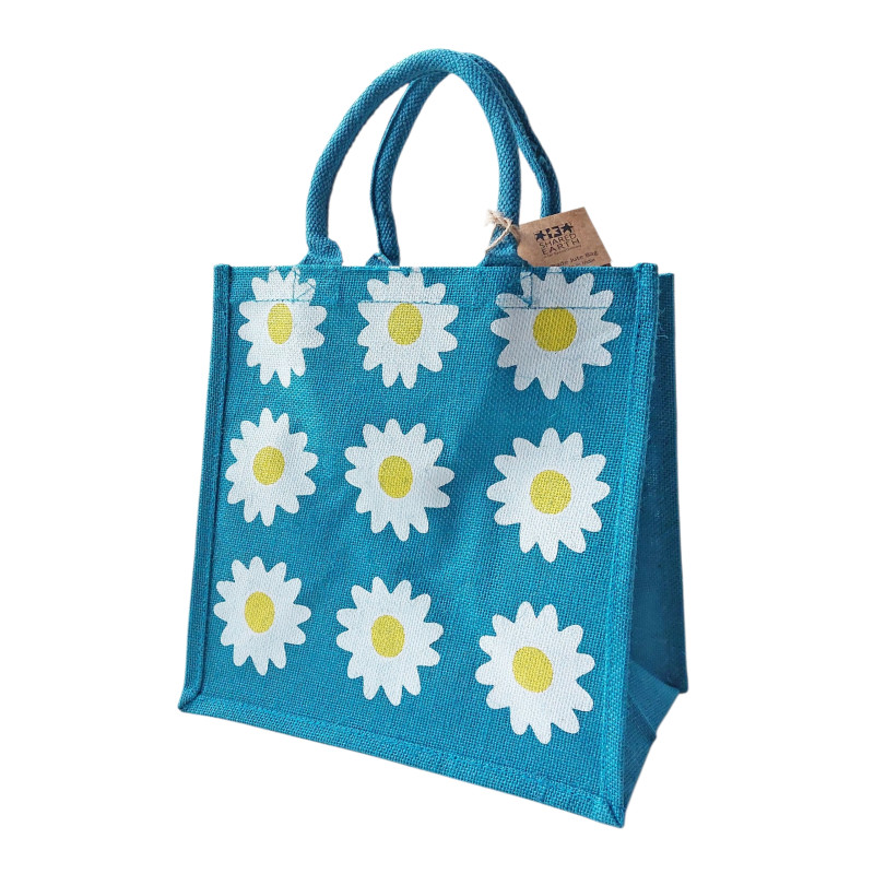 Jute Bag - Daisies Jute Bag - Daisies