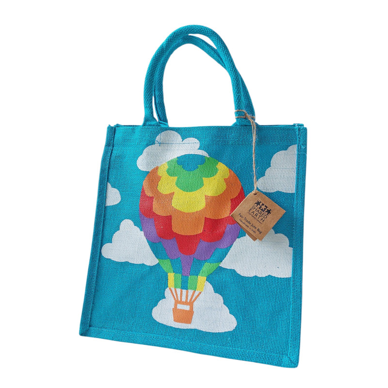 Hot Air Balloon Jute Bag Hot Air Balloon Jute Bag
