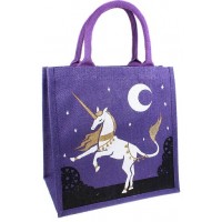 Jute Hessian Bag - Unicorn