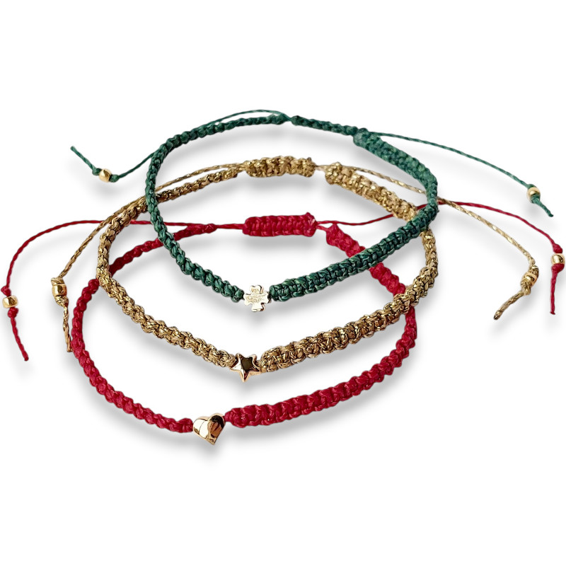 Lucky Love Charm Macrame Bracelet Lucky Love Charm Macrame Bracelet