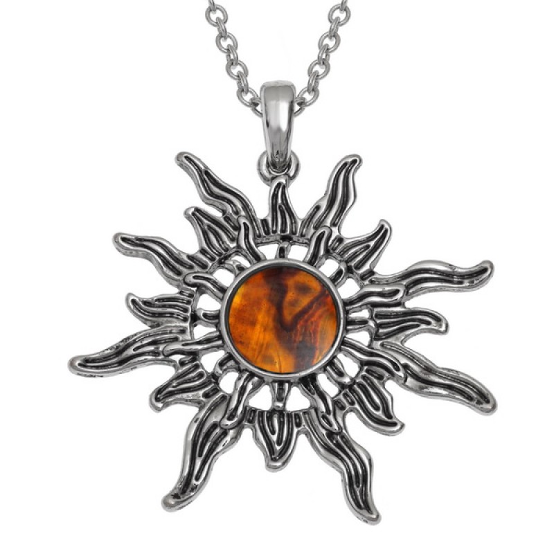Sun Abalone Paua Shell Pendant Necklace Sun Abalone Paua Shell Pendant Necklace