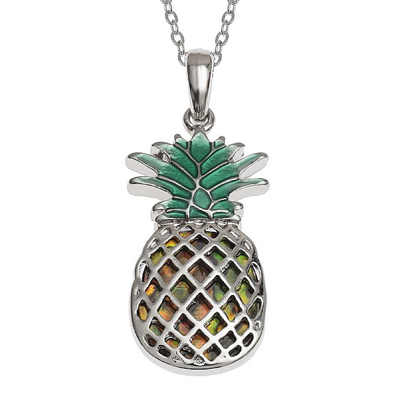 Pineapple Abalone Paua Shell Pendant Necklace Pineapple Abalone Paua Shell Pendant Necklace