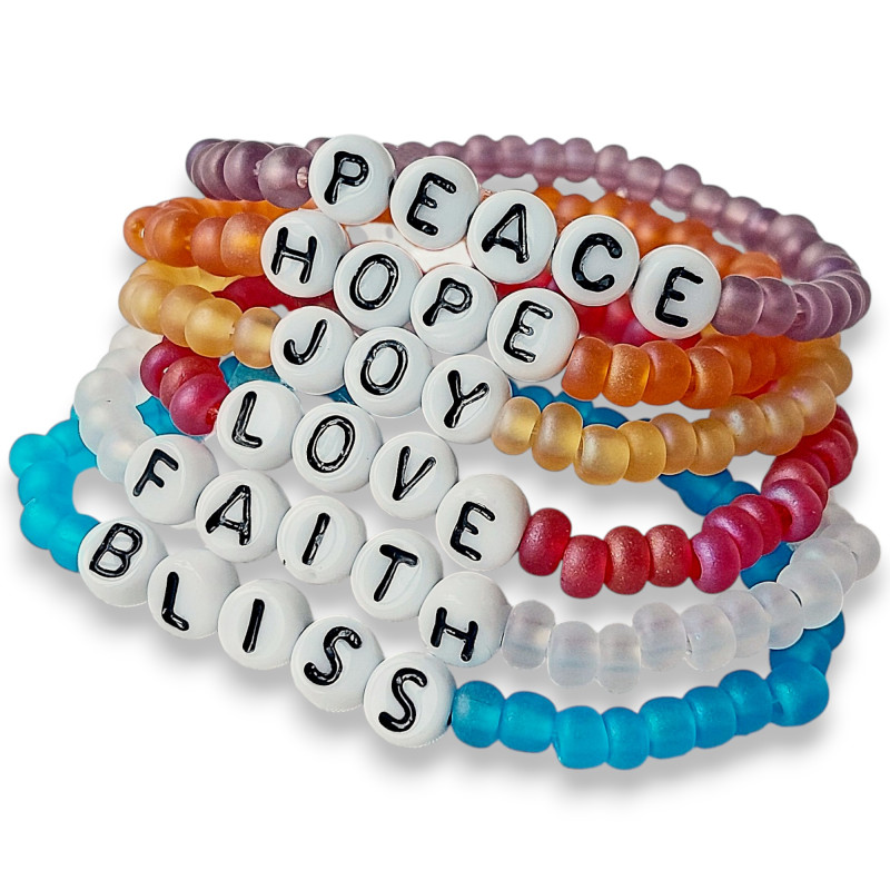 Custom Name Bracelet - Matt Colours 4.5mm Custom Name Bracelet - Matt Colours 4.5mm