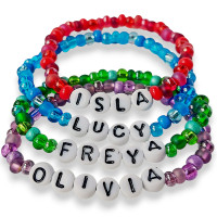 Personalised Name Bracelet - Mixed Shades 4.5mm