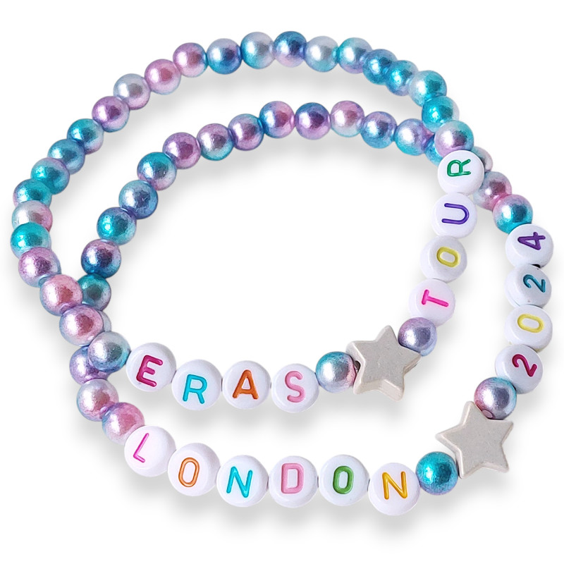 Personalised Bracelets Beaded Acrylic Beads Personalised Bracelets Beaded Acrylic Beads