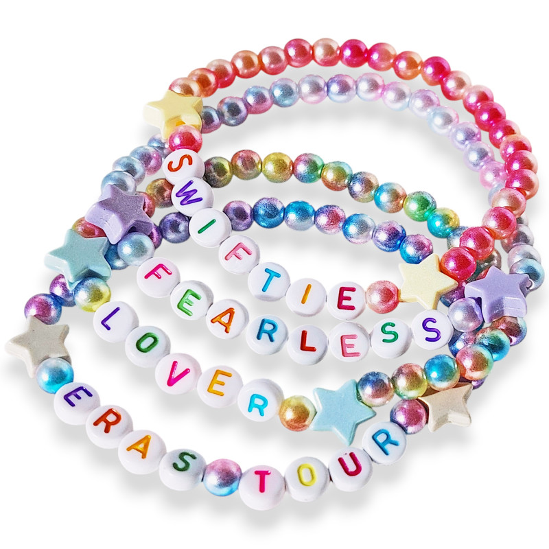 Personalised Name Bracelet Acrylic Beads Personalised Name Bracelet Acrylic Beads