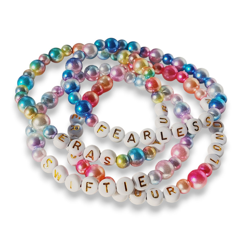 Custom Bracelet - Acrylic Beads Custom Bracelet - Acrylic Beads