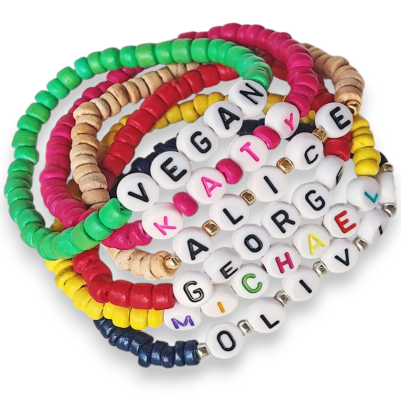 Custom Wooden Beads Bracelet Custom Wooden Beads Bracelet