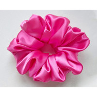 Scrunchie - Fuchsia Pink Silky Satin