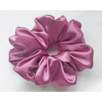 Scrunchie - Aubergine Silky Satin