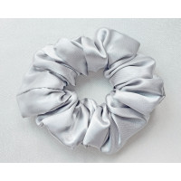 Scrunchie - Silver Grey Silky Satin