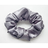 Scrunchie - Dark Grey Silky Satin