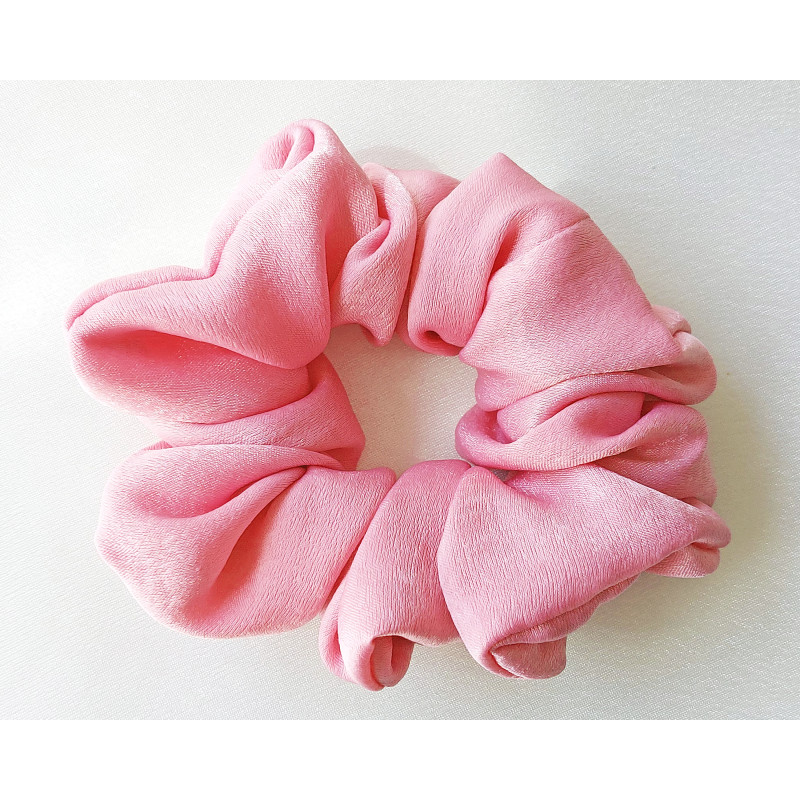 Scrunchie - Rose Velvet Satin Scrunchie - Rose Velvet Satin
