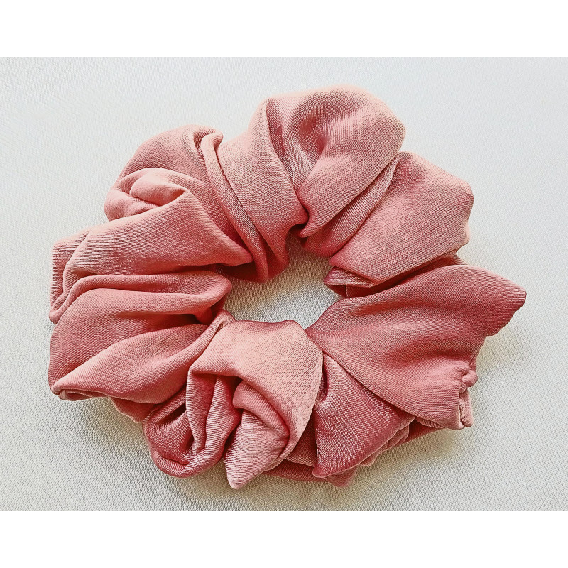 Scrunchie - Old Rose Velvet Satin Scrunchie - Old Rose Velvet Satin