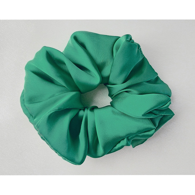 Scrunchie - Jade Green Silky Satin Scrunchie - Jade Green Silky Satin