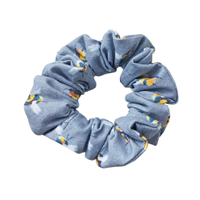Scrunchie - Bees Print Cotton Scrunchie - Bees Print Cotton
