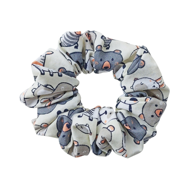 Scrunchie - Animals Print Cotton Scrunchie - Animals Print Cotton