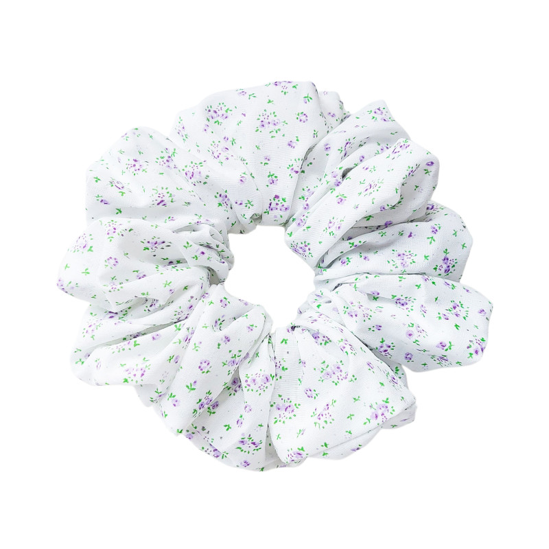 Scrunchie - Lavender Flowers Print Scrunchie - Lavender Flowers Print