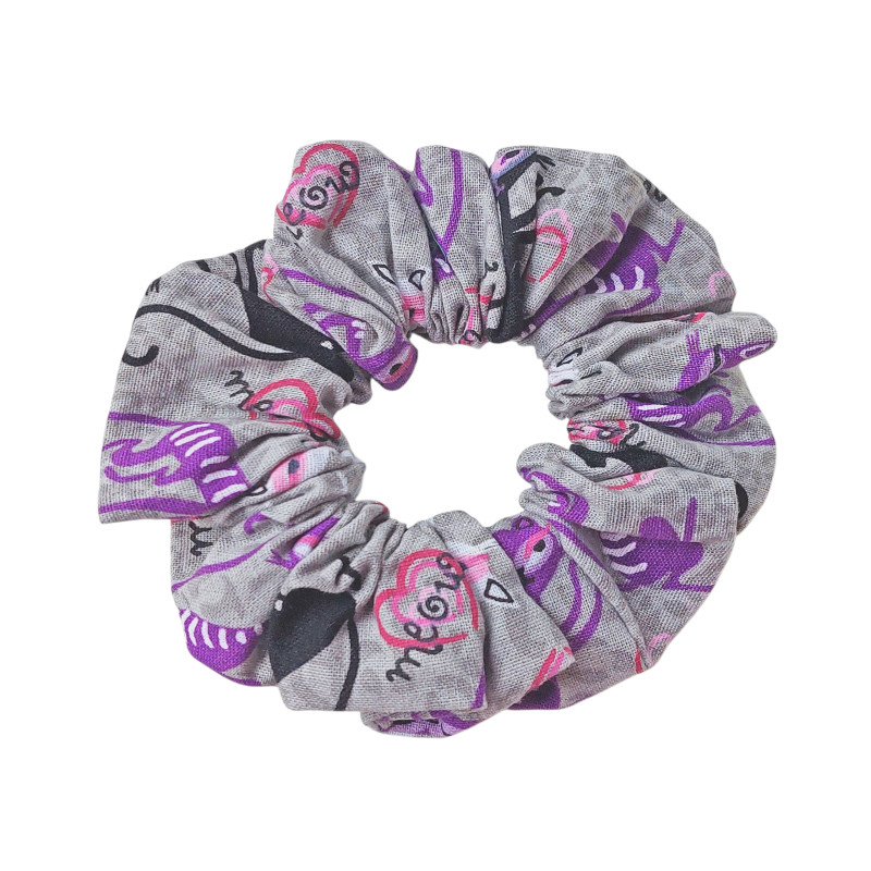 Scrunchie - Grey Cats Scrunchie - Grey Cats