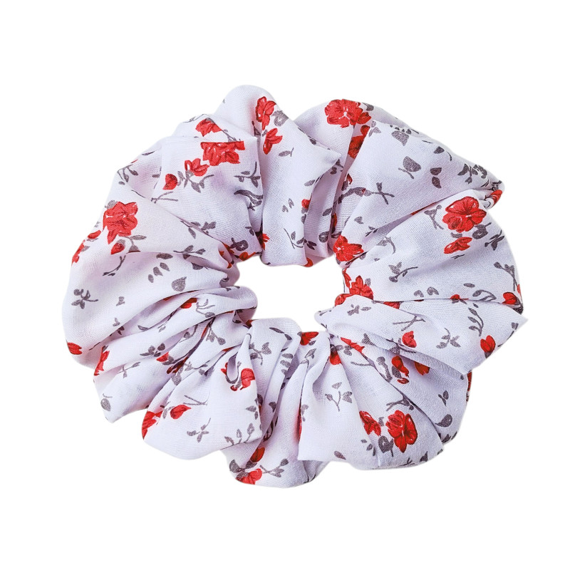 Floral Scrunchie - Ditsy Red Floral Scrunchie - Ditsy Red