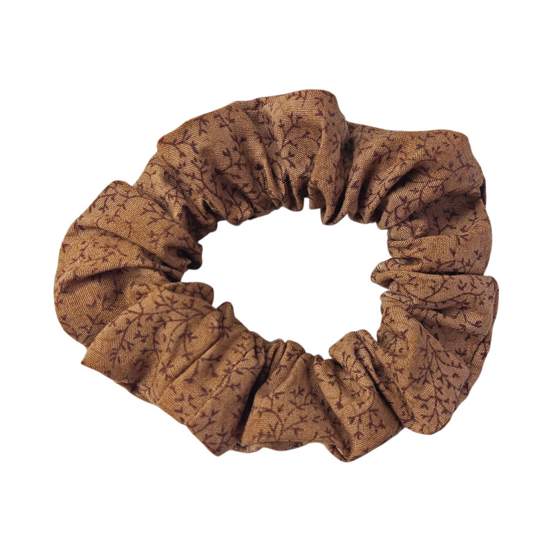 Scrunchie - Floral Brown Scrunchie - Floral Brown