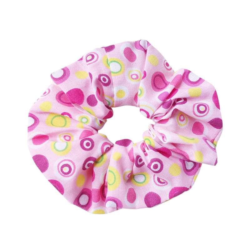 Scrunchie - Pink Circles Scrunchie - Pink Circles