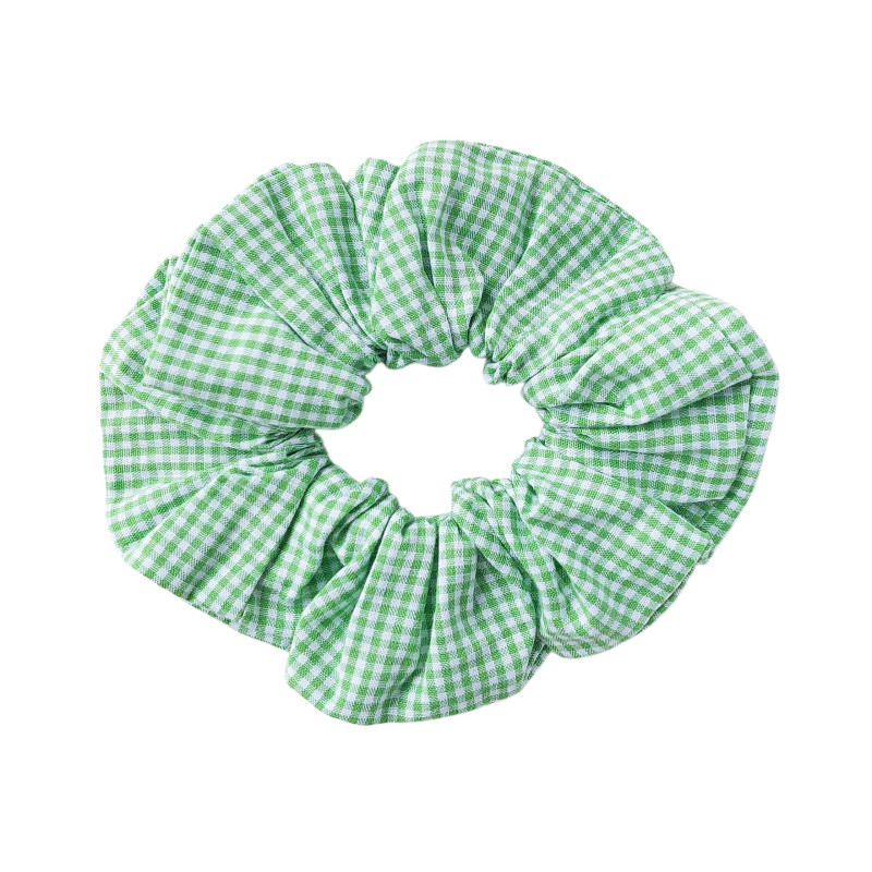 Scrunchie - Green and White Gingham Scrunchie - Green and White Gingham