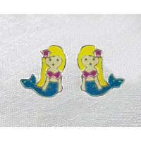 Mermaid Earrings 925 Sterling Silver