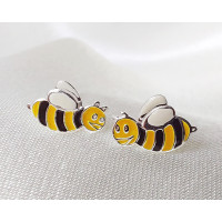 Bee Earrings 925 Sterling Silver