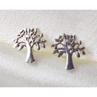 Dainty Tree Stud Earrings